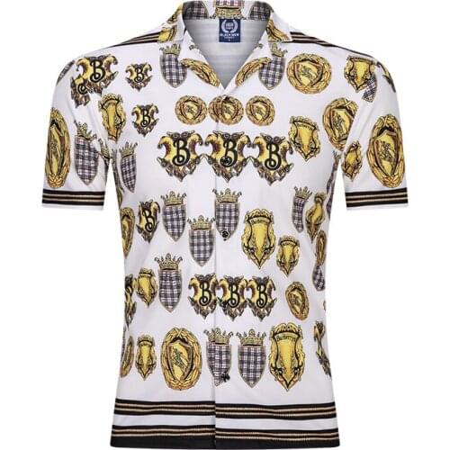 Fashion Casual Shirts Mens Hawaiian Loose Short-Sleeve Shirt Male Street Camisa Masculina Printed Beach Shirts Summer Clothing