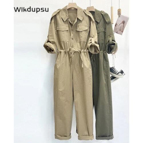 Fashion Design Overalls Jumpsuit For Men Women 2021 New Spring Autumn Long Sleeve Punk Rock Coverallls Work Clothing Plus Size