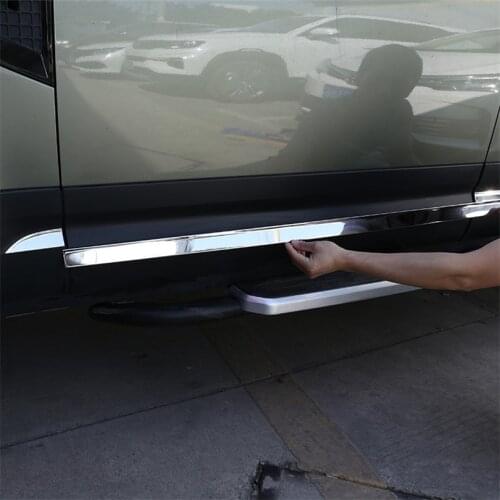 For Land Rover Defender 110 2020 2021 Stainless Steel Door Body Anti-scratch Protector Side Strips Trim Stickers Car Accessories