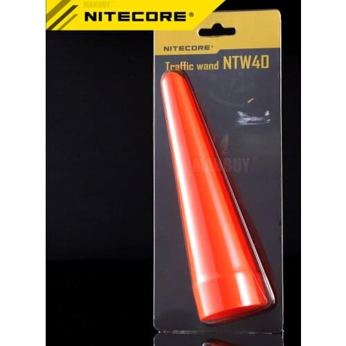 Nitecore NTW40 Led Light Diffuser Traffic Wand Cone Tip Suitable for The Flashlight with Head 40mm Portable Lighting Accessories
