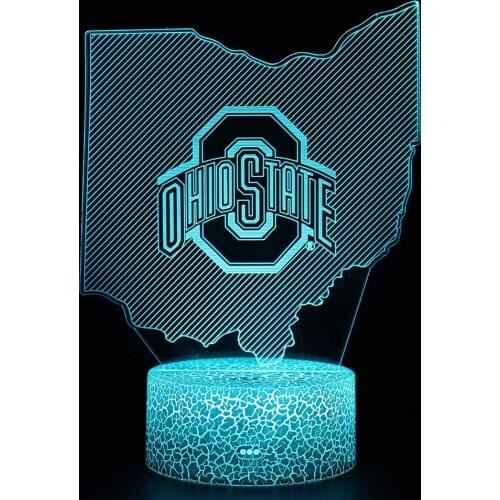 American Logo Night Light Bedroom Night Lamp Room Decor Indoor Lighting Anime Base for Acrylic Childrens Desk Usb LED129