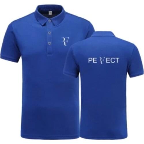 2021 New Polo Shirt RF roger federer logo Cotton Polo shirt Short Sleeve High Quantity polo shirts