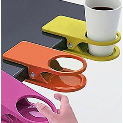 Home Office Coffee Cup Holder Multifunction Table Side Decor Desk Cup Clip Drink Holder kitchen Storage Rack Tool