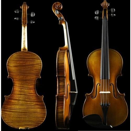 Professional performance level violin Stradivarius 1716 4/4 3/4 100% Handmade violin Spruce violino & bow case strings
