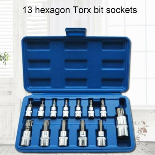Hexagonal Torx Socket Wrench Hexagonal Nozzle Head Star Screwdriver Screwdriver Tool T-Type Screwdriver 6-Angle Pozi Nozzle