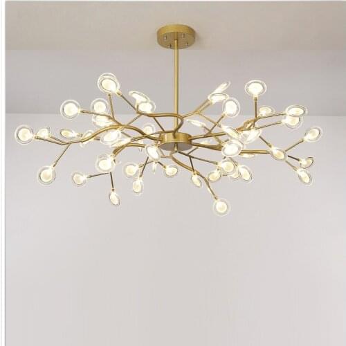 Modern Firefly LED Chandelier Light Stylish Tree Branch Chandelier Lamp Decorative Firefly Ceiling Chandelies Hanging Lighting