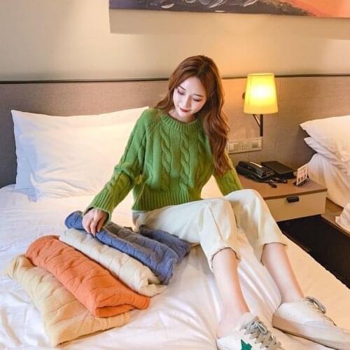 Woman Sweaters Femme Chandails Crew Neck Pullover Sweater Female 2020 Autumn Winter Sweater Coat Pull Hiver