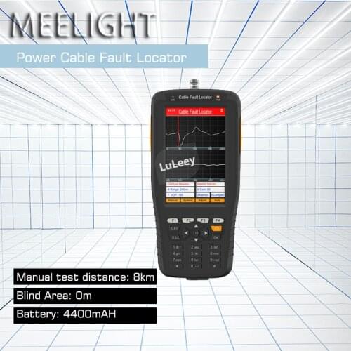 TDR Power Communication Cable Fault Locator Detection Tester Cable Finder Length Mixed Line Short Circuit Rangefinder 8km
