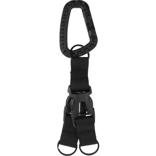 Utility High Strength Nylon Webbing Belt Snap Hook Quick Release Buckle Key Ring for Outdoor Backpack Hiking Hunting Fishing