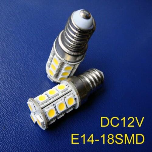 High quality 5050 12v E14 led lamps,18SMD 12vdc E14 led bulbs E14 led lights free shipping 20pcs/lot