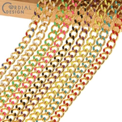 Cordial Design Jewelry Accessories/Copper Chain For Necklace/Oil Drop Effect/Hand Made/DIY Making/Jewelry Findings & Components