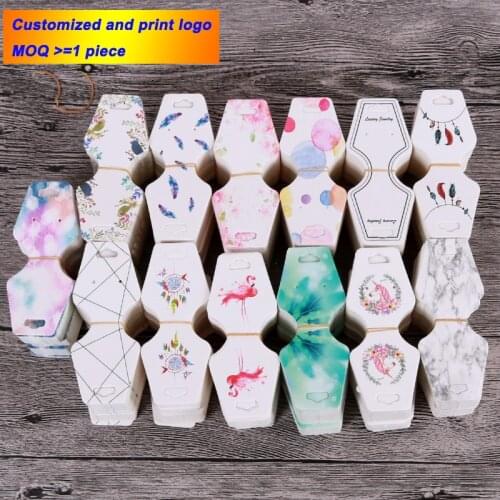 Jewelry Accessory Hair Rope Display Package Card Paper Bracelet Card Popular Necklace Jewelry Display Cards Package Card