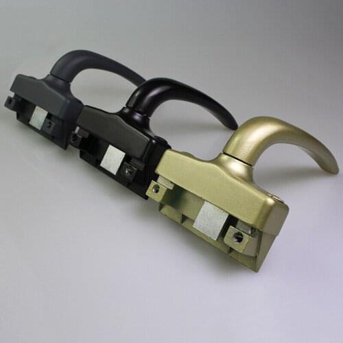 1 Pair Casement Window Handles Lockable Aluminium Alloy Door & Window Latch Child Safety Prevent Handles Flat Window Lock Handle