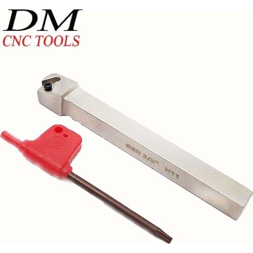 1pcs SER3/8"H11 SER1/2"H16 SER5/8"H16 SER3/4"K16 CNC lathe External Threaded turning Tool carrier Inch tool holder