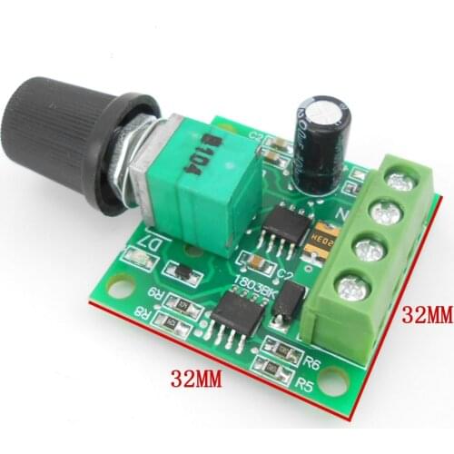 100PCS/LOT Low Voltage DC 1.8V 3V 5V 6V 12V 2A Motor Speed Controller PWM 1803B(6.8)