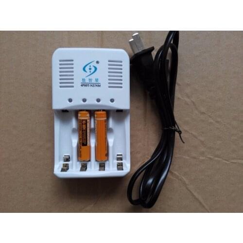 2pcs 1.2V AAA NiMH batteries 550MHW battery + 1.6V 1.2V NiMH nickel-zinc battery charger
