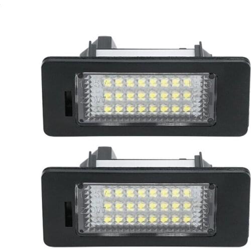 2Pcs Led License Number Plate Lamp White For BMW E39 M5 E70 E71 X5 X6 M5 E90 E92 E93 M3 Canbus Error Free