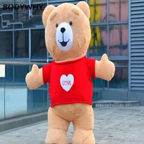 2020 2m Teddy Bear Inflatable Mascot Costume Suits Cosplay Party Game Dress Outfits Advertising Carnival Halloween Xmas