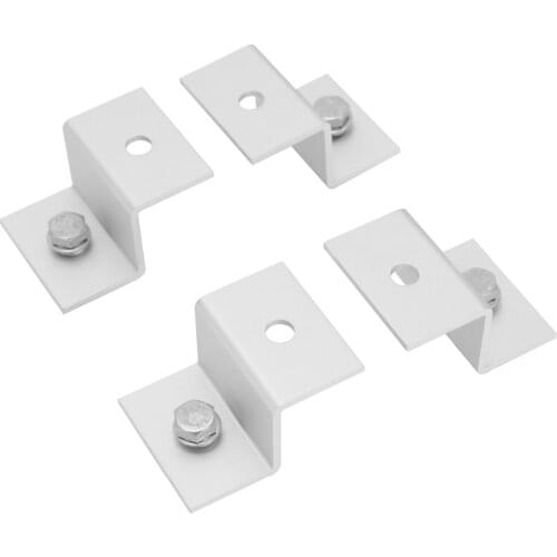 4pcs Z Style Solar Panel Brackets Durable Solar Panel Mounting Brackets Sets For RV Boat Off Grid Aluminum