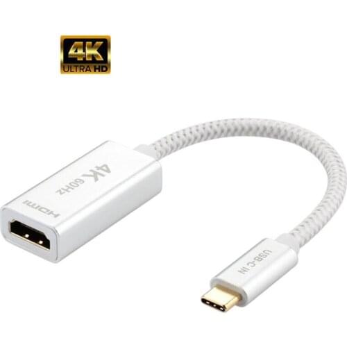 USB C 3.1 to HDMI Adapter Support 4K@60Hz resolution, USB Type-C to HDMI Adapter cable