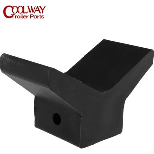 Black Rubber Boat Trailer Bow Stop V Block Roller RV Parts Camper Caravan Accessories