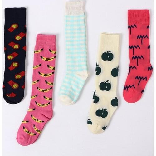 Stockings for Girls Baby Boys and Girls Cotton Print Casual Stockings for Girls Toddler Girls Spring Autumn Winter Stockings