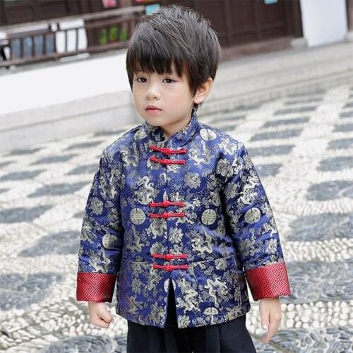 Children Tang Coat Baby Boys Clothes Dragon Party Costumes Boy Jackets