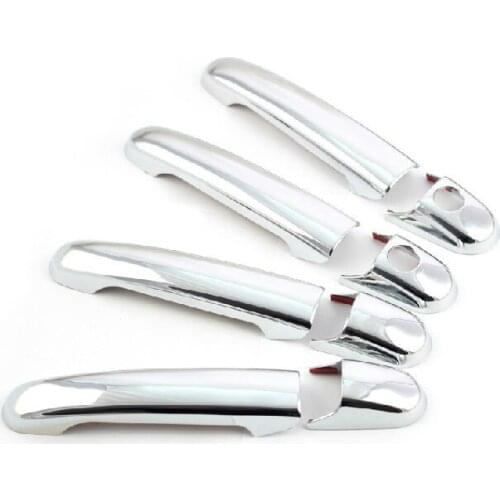 FUNDUOO For VW Golf Jetta Vento MK3 2 Keyholes High Quality ABS Chrome Car Door Handle Covers trim