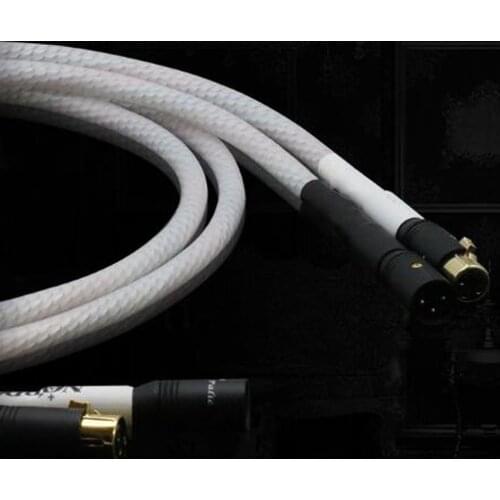 HIFI Valhalla silver 9 core Series DIY 2 XLR to 2 XLR balance Cable Hi-end audio cable