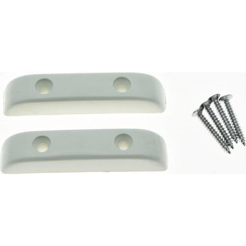 KAISH 2pcs Thumbrest for Precision P Bass Thumb Rest for Jazz J Bass White