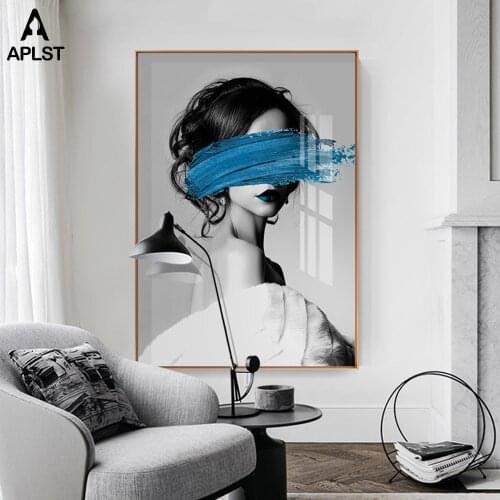 Sexy Girl Woman Art Prints Home Decoration Nordic Nude Naked Women Print Painting on Canvas Wall Art Picture for Living Room