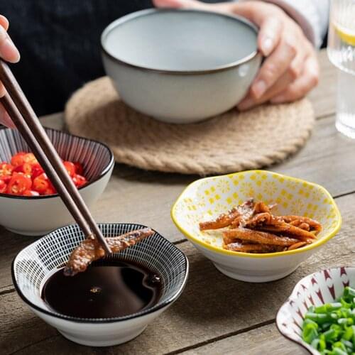 Dipping sauce dish, ceramic sauce dish, hot pot dipping sauce dish, household small dish, vegetable dish, soy sauce dish, season