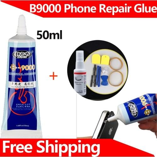 B-9000 Phone Glue 50ml Mobile Phone Screen Repair Glue Adhesive Cell Phone Screen Glue Special Strong Maintenance Glue