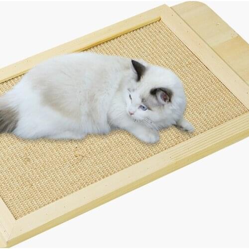 Cat Wood Mount Scratchers Furniture Sofa Couch Scratcher Board Sisal Scratching Mat Kitten Scratch Protector Pads HW147