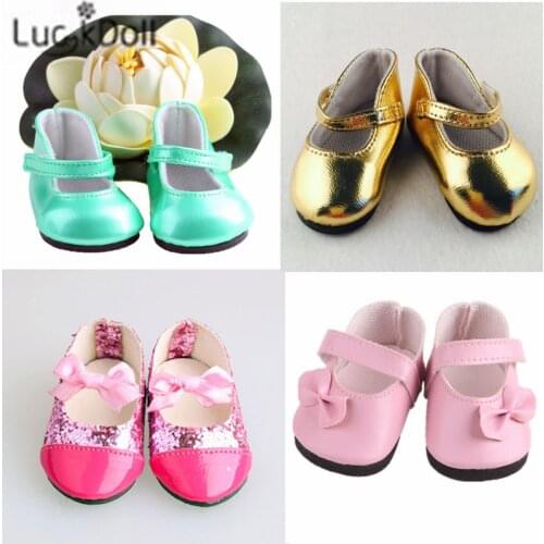 Luckdoll 4 Styles Of New Hot Selling Cute Wild Shoes Fit 18 Inch American 43cm BabyDoll Clothes To Give Children The Best Gift