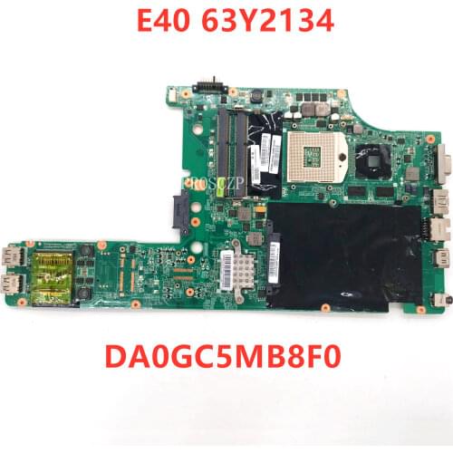 Free shipping For Thinkpad E40 Laptop motherboard 63Y2134 DA0GC5MB8F0 PGA989 HM55 DDR3 100% working well