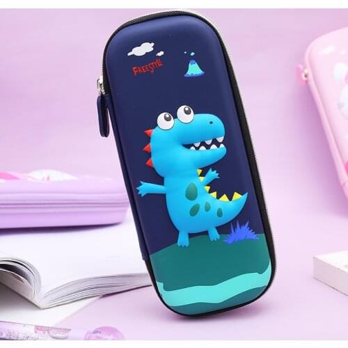 Cute rabbit pencil case Kawai Korean Pencil Box Ideas EVA girl stationery bag three-dimensional Unicorn large capacity