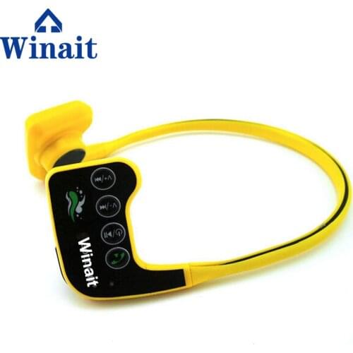 Winait new generation 8GB waterproof bone conduction MP3 headset/waterproof underwater swimming headset MP3 Player