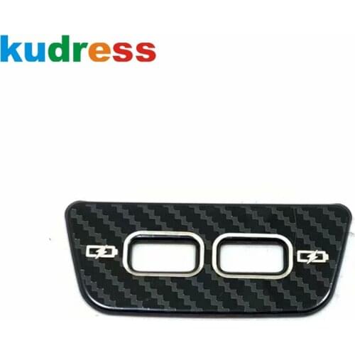 Interior Rear Seat USB Port Panel Cover Trim For Volkswagen For VW Golf MK8 Pro R 2021 2022 Stainless Steel Car Accessories