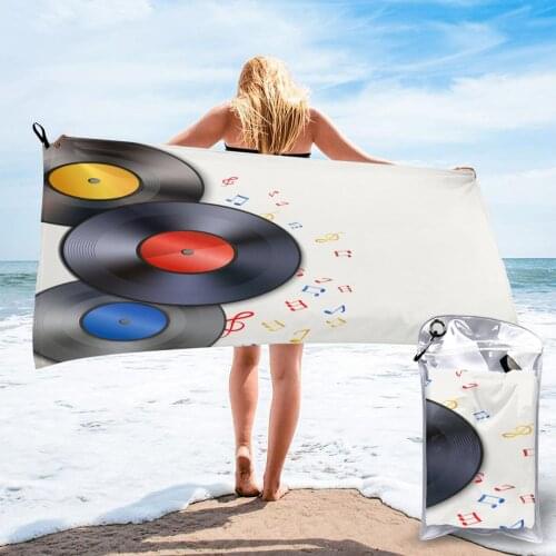 Bathing Towel Vinyl Record Bath Wearable Towel Dress Fast Drying Beach Spa Magical Nightwear Sleeping
