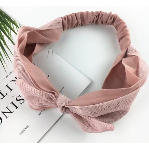 Fashion Hair Accessories Fresh Little Ears Knotted Headband Solid Color Headband Womens Accessories