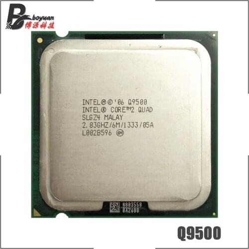 Intel Core 2 Quad Q9500 2.83 GHz Quad-Core CPU Processor 6M 95W 1333 LGA 775