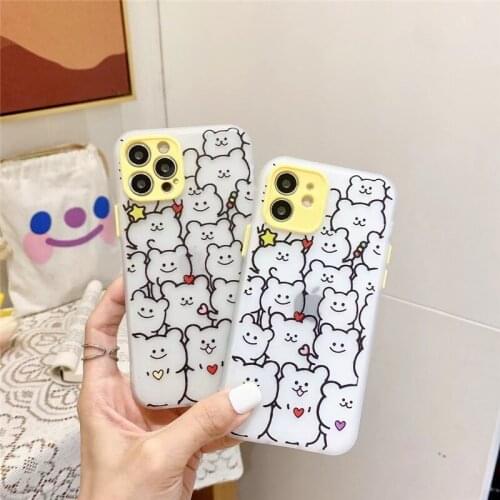 Shockproof hybrid cases for iPhone 12 11 Pro MAX 7 8 Plus case candy bears anti-knock back cover for iphone11 x xr xs coque capa