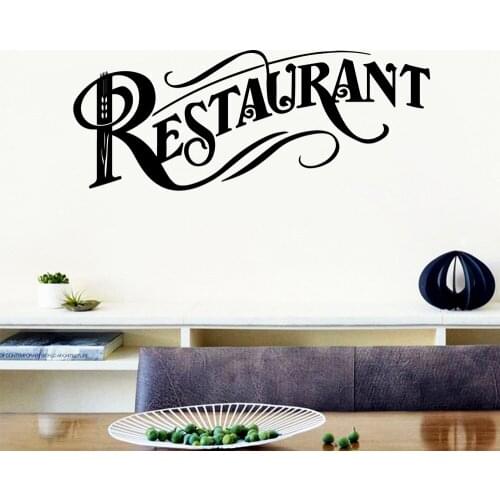 Removable Restaurant Wall Stickers Home Decor Girls Bedroom Sticker For Kids Room Decoration Vinyl Art Decals
