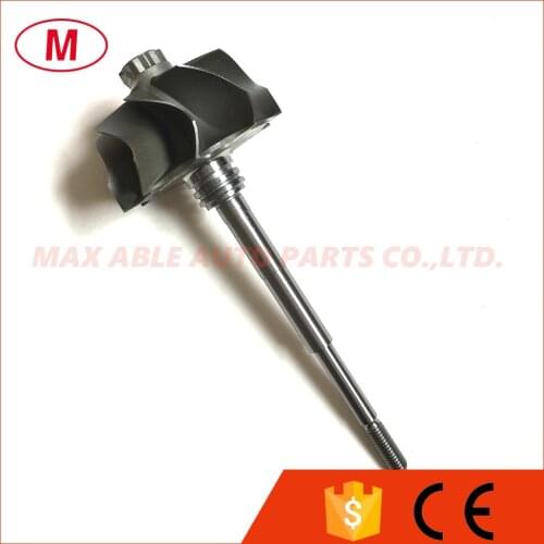 GT2860R Ball bearing Turbo turbine shaft&wheel/Turbo turbine wheel 46.95/53.7mm 9 blades 109mm for Thurbocharger