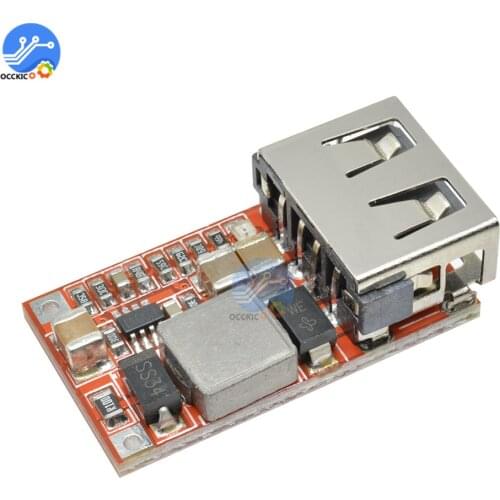 USB DC-DC Buck Converter Charging Step Down Module 6-24V to 5V 3A Board DC Buck Charger Module for Battery Charging