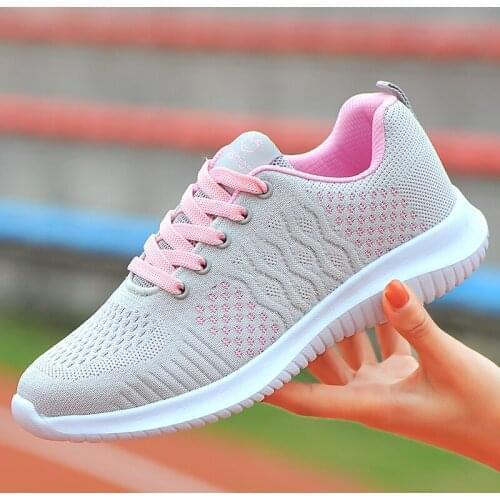 Women Tennis Shoes New Lightweight Mesh Breathable Running Shoes Women Trainers Comfortable Female Sneakers