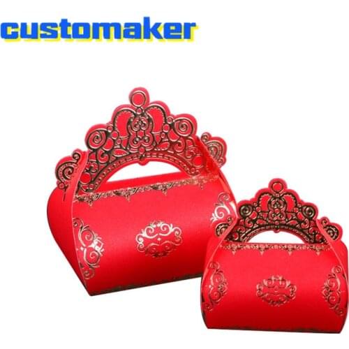 100pcs Candy Box Wedding Favors Party Supplies Paper Gift Boxes Chocolate Gift Box for Guest Party Decoration portable candy bag