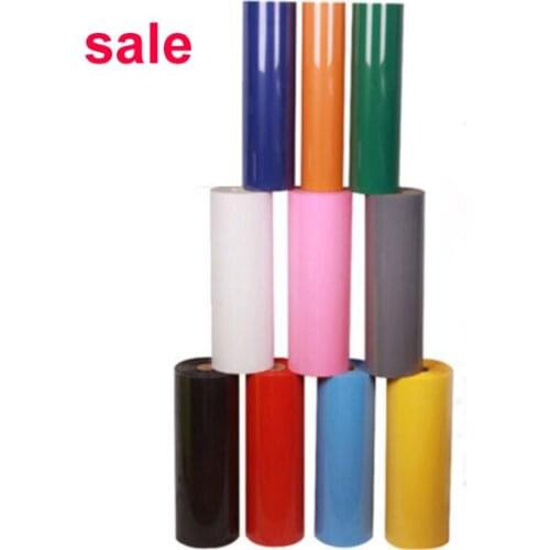 5 sheets 12"x40"/30cmx100cm Heat Transfer Vinyl cutting film Cutter Press PVC Iron-on Cutting Plotter T-shirt DIY