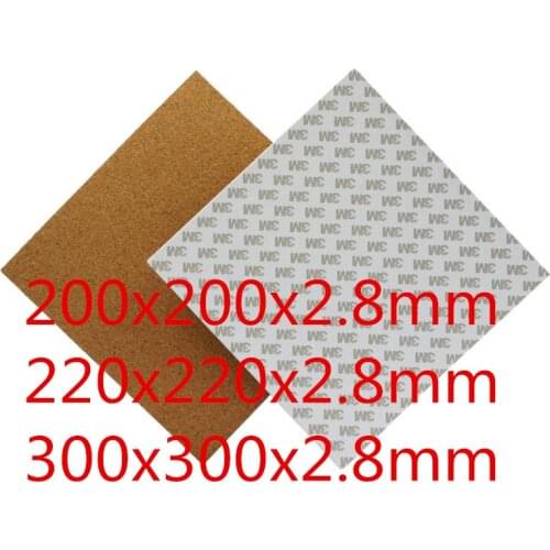 3D printer accessories thickness3.0mm hot bed hot cork rubber hot bed fast heating tape